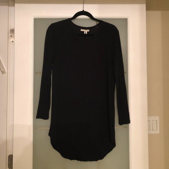 Oak + Fort Long Sleeved Black Long Shirt - Picture 1 of 3